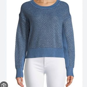 Rag & Bone Kyra Crewneck Metallic Knit Pullover